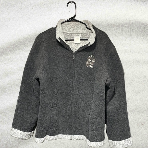 Women’s Disney Mickey mouse zip up sweater- Gray- US Size XL - Picture 1 of 6